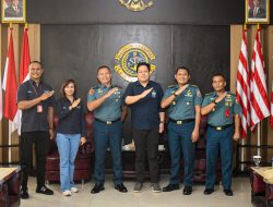 Danlantamal IX Terima Courtesy Call General Manager Garuda Indonesia 