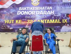 Jelang HUT Ke-72, Danlantamal IX Ambon Gelar Bhakti Kesehatan Donor Darah