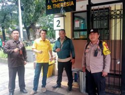 Bhabinkamtibmas Gondangdia Sambangi Gereja St. Theresia, Himbau Kewaspadaan terhadap Kerawanan Kriminalitas