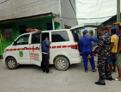 Sinergitas Pos TNI AL Sinaboi Bersama Tim SAR Gabungan Evakuasi Jenazah Penumpang KM. Perkasa di Perairan Sinaboi