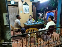 Bhabinkamtibmas Kramat Aktif Sambangi Pos Siskamling dan Koordinasi Kamtibmas di RW 01