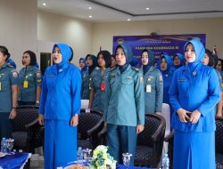 Danlantamal IX Didampingi Ketua Korcab IX DJA III Ikuti Pembekalan Pangkoarmada RI Kepada Kowal Secara Virtual 