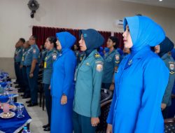 Danlantamal IX Beserta Ketua Korcab IX, Pengurus dan Anggota Jalasenastri Korcab IX DJA III Terima Pengarahan Secara Virtual Dari Pembina Gabungan Jalasenastri Armada RI