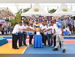 Semarakkan HUT Ke-80 TNI AL Tahun 2025, Danlanal Sibolga Buka Secara Resmi Open Turnamen Bola Voli Danlanal Cup