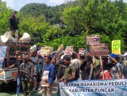 Mahasiswa Kab. Puncak Tolak DOB dan Tuntut Penarikan Militer dari Papua