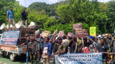 Mahasiswa Kab. Puncak Tolak DOB dan Tuntut Penarikan Militer dari Papua
