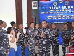 Pangkoarmada I Kunjungi Lanal TBA, Lepas 5.000 Bibit Ikan dan Apresiasi Prestasi Prajurit