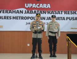 Penyerahan Jabatan Kasat Reskrim, AKBP Firdaus Kini Kapolres Mesuji Lampung