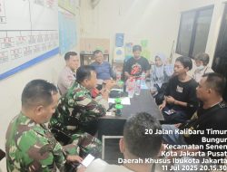 Koordinasi Kamtibmas, Bhabinkamtibmas dan Babinsa Sambangi Tokoh Masyarakat Kelurahan Bungur