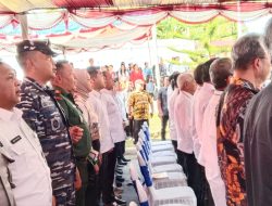 Danlanal Nias Hadiri Groundbreaking Rumah Sakit Pratama Nias Barat