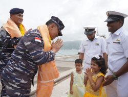 Satgas Patkor Indindo 44/25, KRI Lambung Mangkurat-374 Disambut Dengan Hangat di Kepulauan Andaman