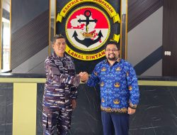 Perkuat Kerjasama Kemaritiman, Komandan Lanal Bintan Terima Kunjungan Kepala Distrik Navigasi Kelas I Tanjungpinang
