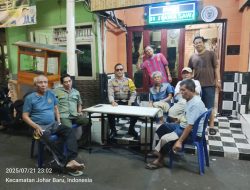Bhabinkamtibmas Kampung Rawa Sambangi Pos Satkamling RW01, Warga Diajak Bersinergi Cegah Gangguan Kamtibmas