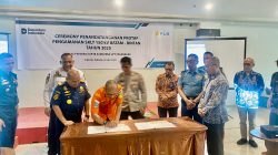 Danlanal Bintan Tandatangani Protap Pengamanan SKLT 150 kV Batam-Bintan Tahun 2025
