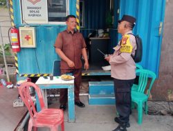 Bhabinkamtibmas Sambangi Proyek Gedung Indonesia Satu, Tekankan Kewaspadaan Kamtibmas