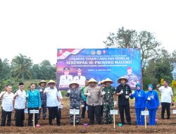 Sinergi Kodaeral IX Ambon, Pemerintah Daerah, dan Lintas Iinstansi Dorong Ketahanan Pangan Melalui Gerakan Tanam Serentak Cabai dan Kedelai