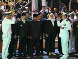Danlanal Sabang Irup Upacara Penetapan Waktu (Taptu) Menyambut HUT Ke-80 RI