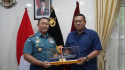 Jalin Silaturahmi dan Perkuat Sinergitas, Danlanal Dumai Laksanakan Kunjungan Ke Kantor Binda Riau