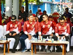 Prajurit Lanal Bintan Turut Ramaikan Gerak Jalan 17 KM di Tanjungpinang