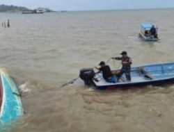 Reaksi Cepat Pos TNI AL Senggarang Lanal Bintan Berikan Bantuan Korban Kapal Tenggelam