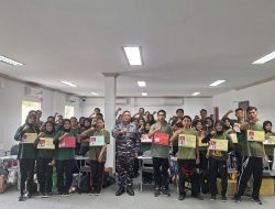 Danlanal Bintan Sebagai Narasumber Bela Negara Mahasiswa Politeknik Bintan