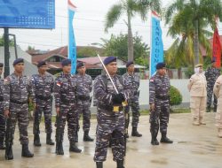 Teguhkan Semangat Pengabdian Prajurit Jalasena Samudera, Lanal Dumai Gelar Upacara Bendera 17-an