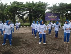 Lanal Bengkulu Gelar Olahraga Bersama, Wujudkan Prajurit dan Keluarga Yang Prima