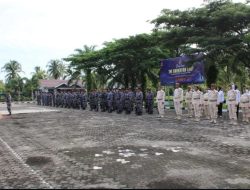 Tingkatkan Jiwa Nasionalisme, Lanal Bengkulu Laksanakan Upacara Penaikan Bendera Merah Putih