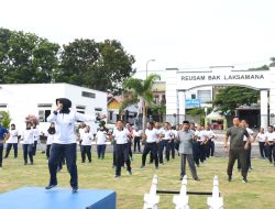 Rayakan HUT Ke-80 TNI AL, Lanal Sabang Gelar Olahraga Bersama Forkompimda