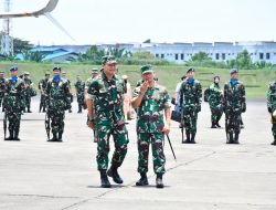 Komandan Kodaeral I Sambut Kedatangan Kepala Staf TNI Angkatan Udara