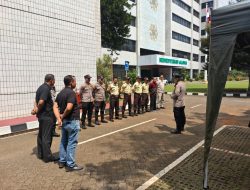 Polsek Sawah Besar Gelar Apel Pengamanan Rencana Aksi Mahasiswa di Kementerian Agama RI