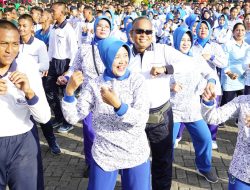 Prajurit Kodaeral IX Ambon Meriahkan Olahraga Bersama Songsong HUT Ke-80 TNI Tahun 2025