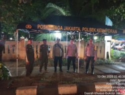 Jaga Jakarta, Polsek Kemayoran Gelar Patroli Tiga Pilar Antisipasi Tawuran dan Balap Liar