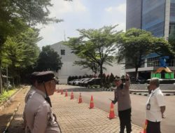 Siagakan Personel Amankan Aksi Unjuk Rasa Di Depan BPS RI Sawah Besar