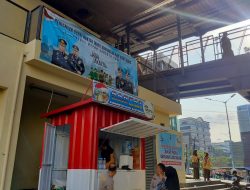 Gerai Rakyat Mart Komunitas Ojol di Gambir Jadi Wadah Kolaborasi Bhabinkamtibmas dan Pengemudi Ojol