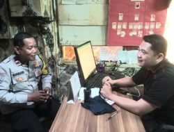 Bhabinkamtibmas Pasar Baru Keliling Warga, Ingatkan Waspada Curanmor