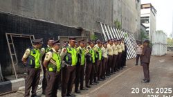 Personel Polsek Metro Gambir Laksanakan Pengamanan Aset Vital di Kantor PT PELNI