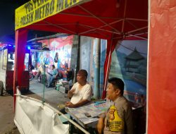 Bhabinkamtibmas Kebon Sirih Bersama Warga Patroli Malam Cegah Tawuran dan Gangguan Kamtibmas