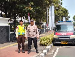 Panit Samapta Sambangi Kantor Pemerintahan Kemenag RI” Berikan Arahan kepada Satpam