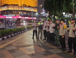 Tiga Pilar Menteng Pastikan Jakarta Aman Lewat Patroli Di Kawasan Bundaran HI