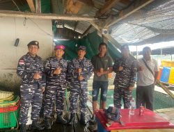 Lanal Bintan Ikuti Kegiatan Panen Raya Ketahanan Pangan TNI AL 2025