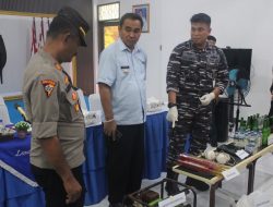 Lanal Nias Kembali Berhasil Tangkap Kapal Illegal Fishing Yang Menggunakan Bahan Peledak