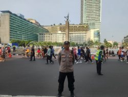 CFD Aman dan Tertib, Humas Menteng Siaga Kawal Bundaran HI dari Aksi Copet dan Jambret