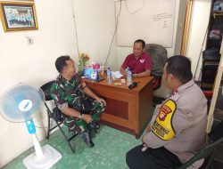 Bhabinkamtibmas dan Babinsa Petamburan Patroli Kewilayahan Sambangi Ketua RW 04 Ajak Jaga Kamtibmas