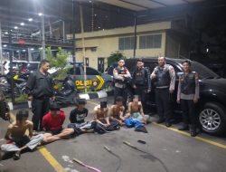 Enam Remaja Nyaris Bentrok Tengah Malam, Tim “Jaga Jakarta” Polres Metro Jakarta Pusat Hadang dan Rebut Celurit dari Tangan Pelaku