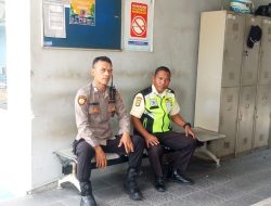 Patko 1012 Polsek Metro Gambir Laksanakan Patroli Kewilayahan di Kantor PAM Jaya Cideng, Ajak Security Tingkatkan Kewaspadaan