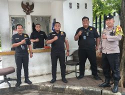 Bhabinkamtibmas Gondangdia Sambang Gedung BPN, Ajak Security Perkuat Keamanan Lingkungan