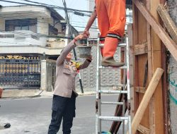Polsek Kemayoran Gandeng PPSU Kebon Kosong, Wujudkan Kolaborasi Jaga Keamanan dan Ketertiban