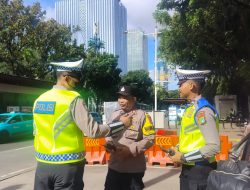 Bhabinkamtibmas Duri Pulo Lakukan Pengamanan Unras di Area IRTI, Situasi Berjalan Kondusif