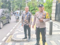 Bhabinkamtibmas Gondangdia Perkuat Keamanan Lewat Patroli Dialogis di Jalan Agus Salim